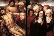MEMLING, Hans Diptych with the Deposition oil painting reproduction